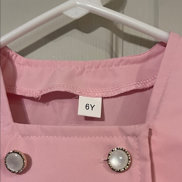 Pink Girls Pants Suit with Butterflies and Bows NWOT 6Y - Picture 2 of 10